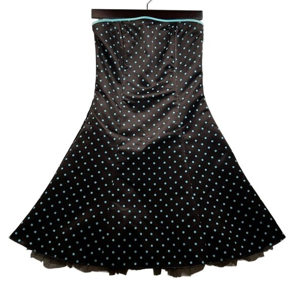 VINTAGE Y2K JESSICA MCCLINTOCK FOR GUNNE SAX POLKA DOT PARTY DRESS (Size 5/6) - Picture 5 of 10